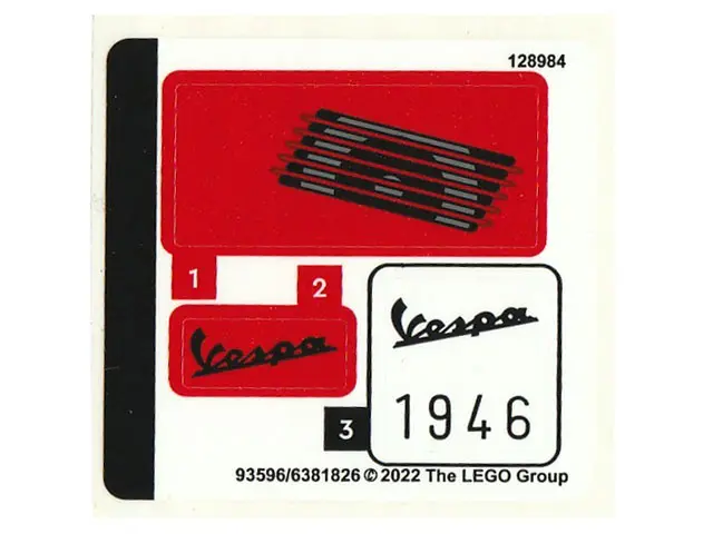 Sticker Sheet for Set 40517 - (93596/6381826)