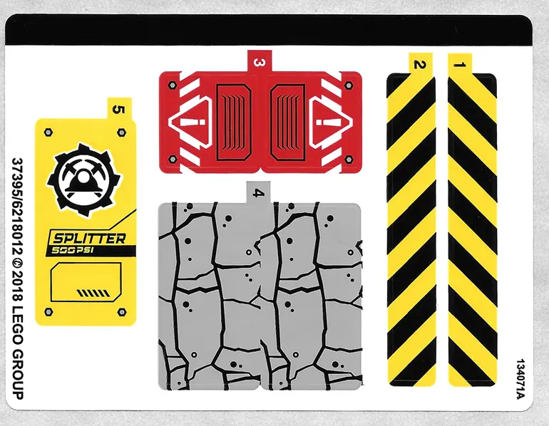 Sticker Sheet for Set 60185 - (37395/6218012)