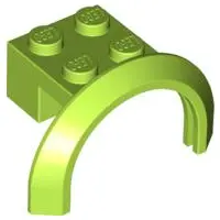 Lime Vehicle, Mudguard 4 x 2 1/2 x 1 2/3 with Arch Round