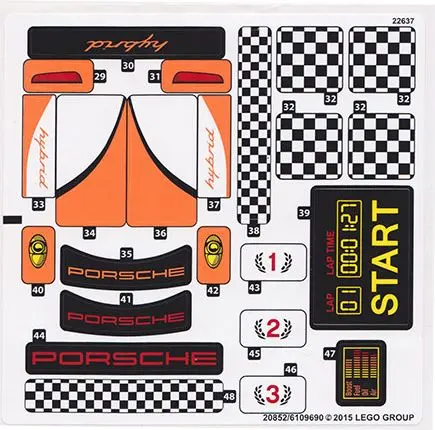 Sticker Sheet for Set 75912, Sheet 2 - (20852/6109690)