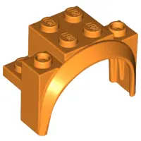 Orange Vehicle, Mudguard 4 x 2 1/2 x 2 1/3 with Arch Round