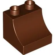 Reddish Brown Duplo, Brick 2 x 2 x 1 1/2 Arch Inverted