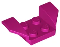 Magenta Vehicle, Mudguard 2 x 4 with Flared Wings