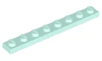 Light Aqua Plate 1 x 8