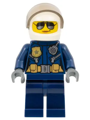Police - City Helicopter Pilot Female, Silver Sunglasses