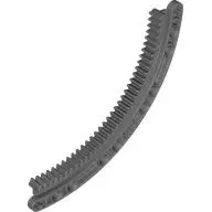 Dark Bluish Gray Technic, Gear Rack 11 x 11 Curved