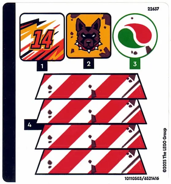 Sticker Sheet for Set 60472 - (10110503/6521416)