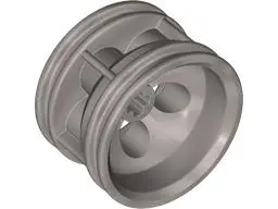 Flat Silver Wheel 30.4mm D. x 20mm with 5 Holes