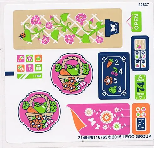 Sticker Sheet for Set 41108 - International Version - (21496/6116765)