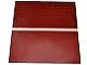Dark Red Tile 8 x 16 with Bottom Tubes, Textured Surface