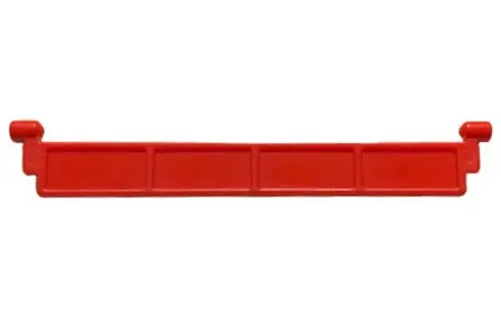 Red Garage Roller Door Section without Handle