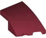 Dark Red Wedge 3 x 2 Right No Studs
