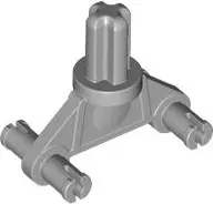 Light Bluish Gray Technic Axle with Double Dual Wheels Holder