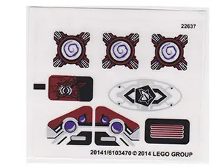 Sticker Sheet for Set 70166 - International Version - (20141/6103470)