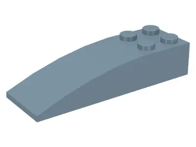 Sand Blue Slope, Curved 6 x 2