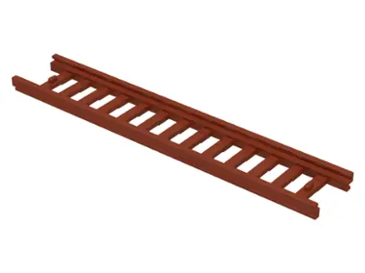 Reddish Brown Ladder 14 x 2 1/2 with 13 Rungs