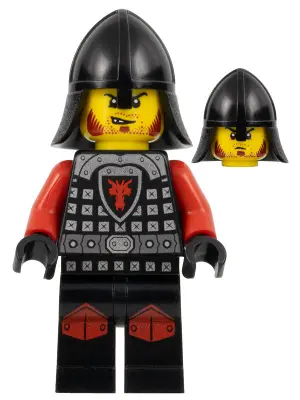 Castle - Dragon Knight Scale Mail with Dragon Shield and Shoulder Armor, Knee Pads, Helmet with Neck
