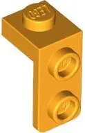 Light Orange Bracket 1 x 1 - 1 x 2
