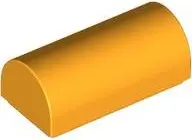 Light Orange Slope, Curved 1 x 2 x 2/3 Double