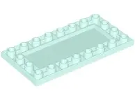 Light Aqua Tile, Modified 4 x 8 Inverted with Studs on Edges