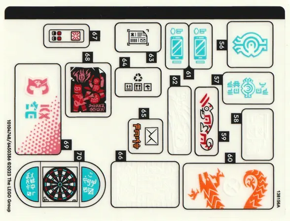 Sticker Sheet for Set 71799, Sheet 3 - (10104748/6450386)