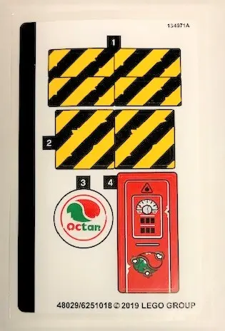 Sticker Sheet for Set 70823 - (48029/6251018)