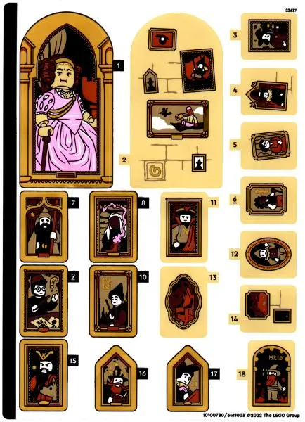 Sticker Sheet for Set 40577 - (10100780/6411003)