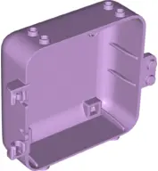 Lavender Container, Box 3 x 8 x 6 2/3 Half Back