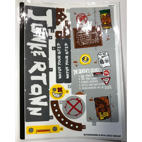 Sticker Sheet for Set 75977 - (65705/6283992)