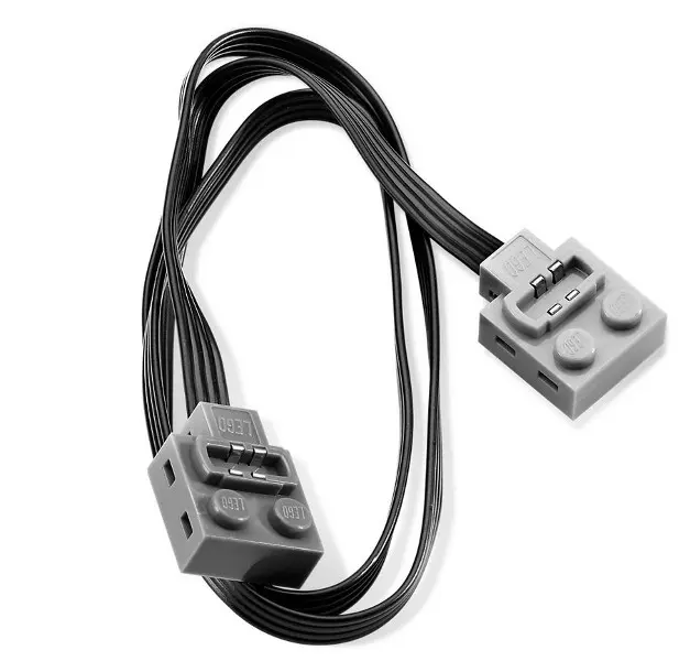 Dark Bluish Gray Electric, Power Functions Extension with one Light Bluish Gray End (length 50cm)