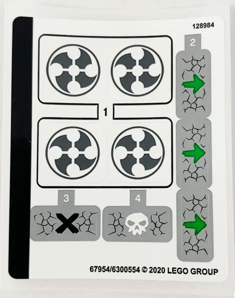 Sticker Sheet for Set 71719 - (67954/6300554)