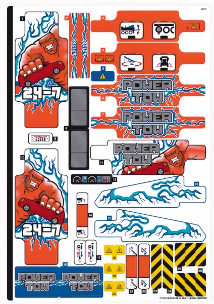 Sticker Sheet for Set 42128 - (77597/6338466)