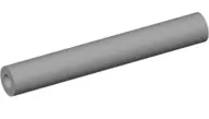 Light Bluish Gray Hose, Pneumatic 4mm D. V2 Precut  4L / 3.2cm