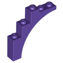 Dark Purple Arch 1 x 5 x 4 - Continuous Bow