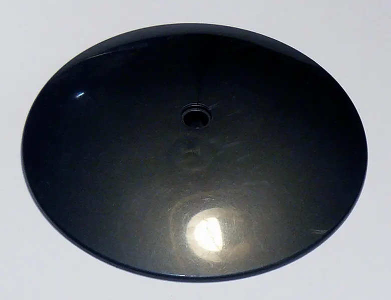 Pearl Dark Gray Dish 9 x 9 Inverted with Pin Hole (Radar)