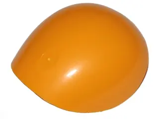 Bright Light Orange Large Figure Armor, Round, Smooth