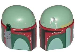 Dark Green Large Figure Head Modified SW Boba Fett Pattern