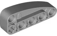 Bluish Gray Technic, Liftarm, Modified L-Shape Quarter Ellipse Thick 2 x 5
