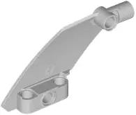 Bluish Gray Technic, Panel Curved #61 5 x 7 Tapered Left