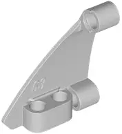 Bluish Gray Technic, Panel Curved #63 5 x 4 Tapered Left
