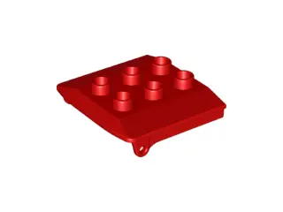 Red Duplo Backhoe / Train Cabin Roof