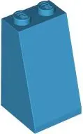 Dark Azure Slope 75 2 x 2 x 3 - Solid Studs