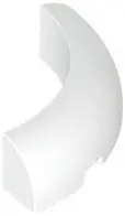 White Brick, Round Corner 4 x 4 without Studs
