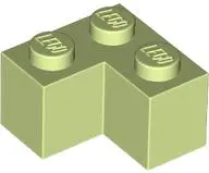 Yellowish Green Brick 2 x 2 Corner