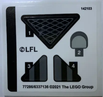 Sticker Sheet for Set 75304 - (77286/6337136)