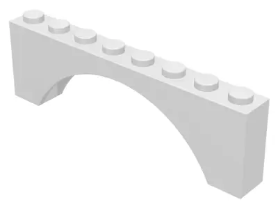 White Arch 1 x 8 x 2