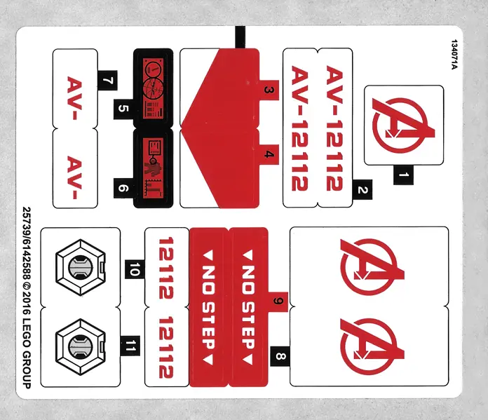 Sticker Sheet for Set 76049 - (25739/6142588)