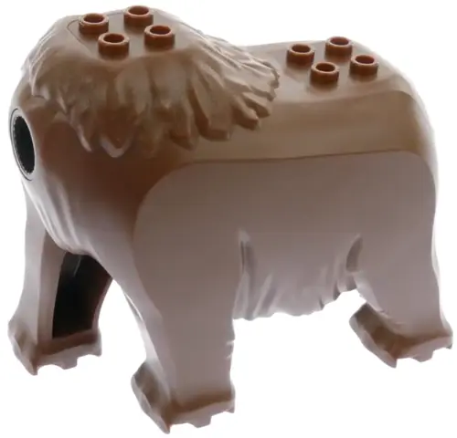 Reddish Brown Mammoth Body with Dark Brown Rotation Joint Socket