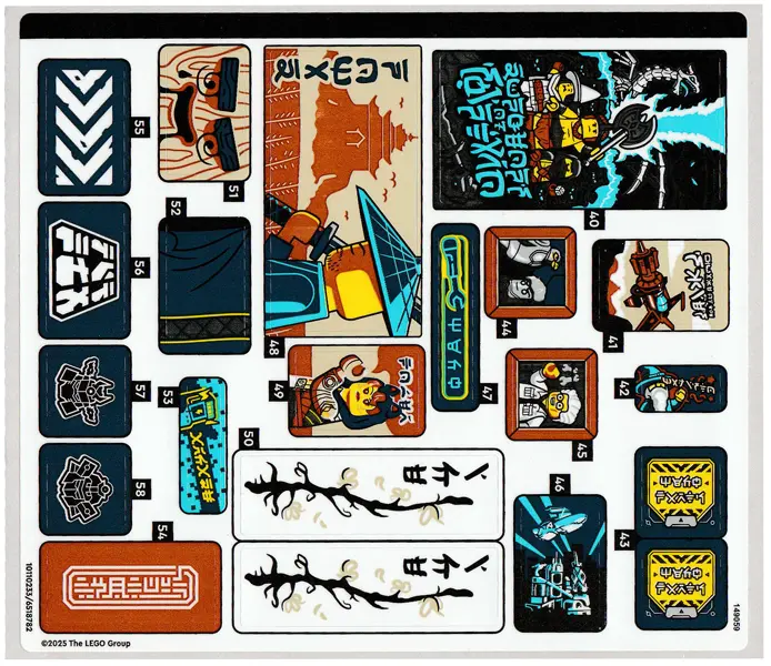 Sticker Sheet for Set 71837, Sheet 2 - (10110233/6518782)