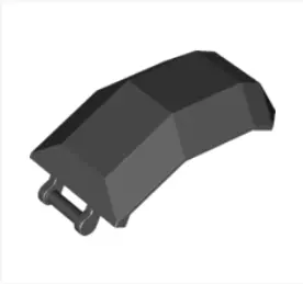 Black Windscreen 4 x 4 x 4 2/3 with Bar Handle